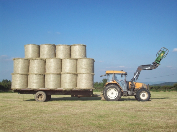 Bales loaded